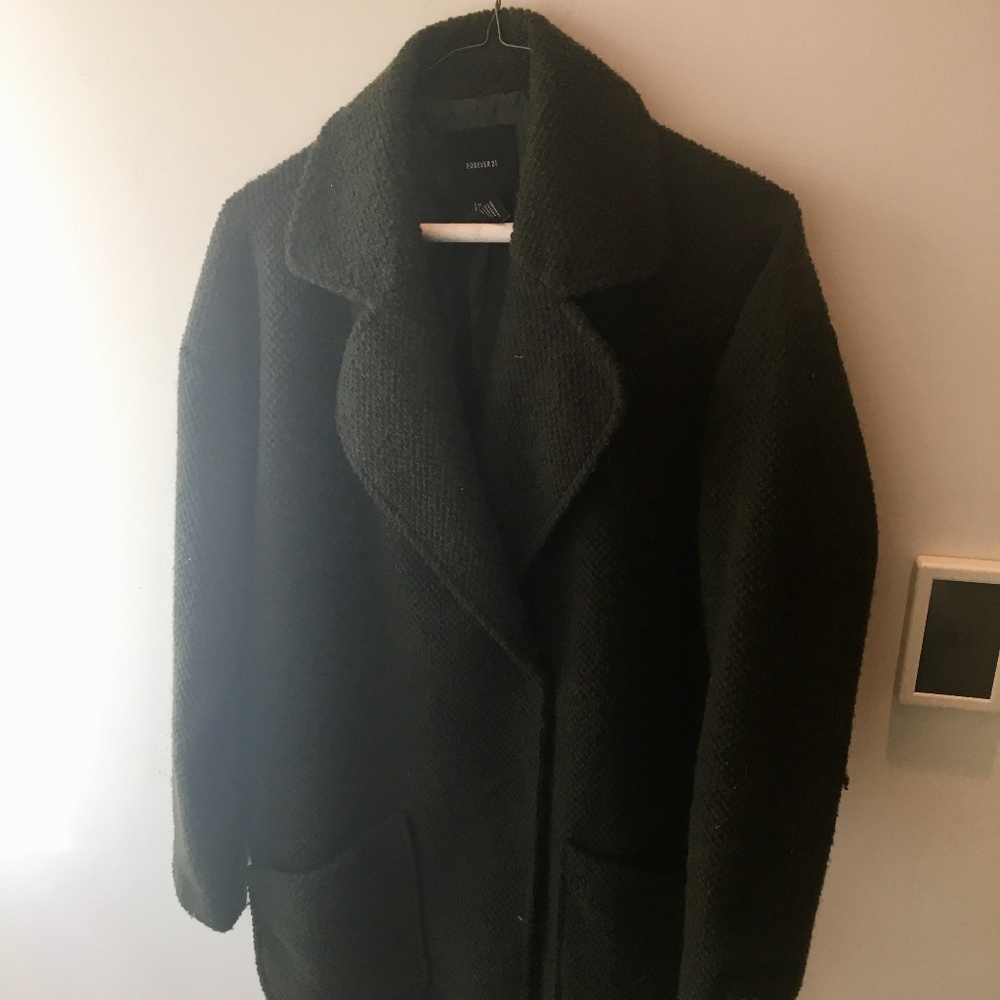 Olive Green Peacoat